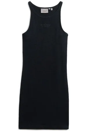Superdry Vestidos Robe à dos nageur côtelée brodée femme para mujer