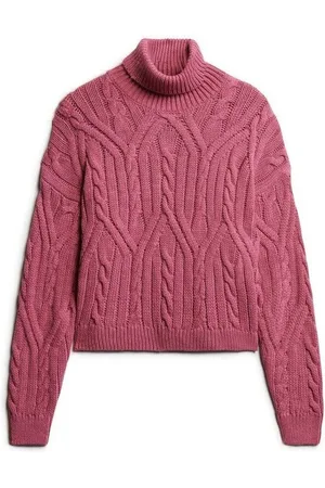 Superdry Jersey Pull polo en maille torsadée femme para mujer