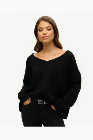 Superdry Jersey Pull col V oversize femme para mujer