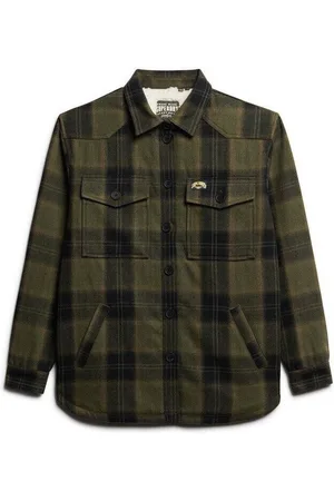 Superdry Camisa Surchemise à carreaux en peau lainée femme para mujer