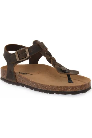 Bioline Sandalias 994 MARRONE INGRASSATO para mujer