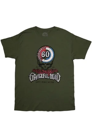 Grateful Dead Camiseta manga larga 60th Roses para mujer