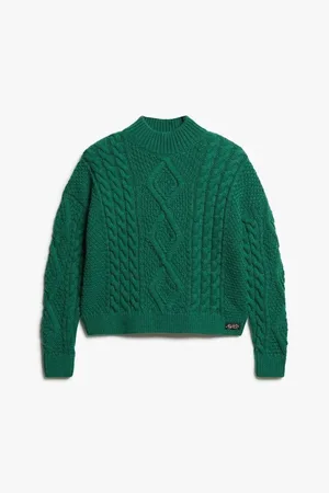Superdry Jersey Pull polo en maille torsadée femme Aran para mujer