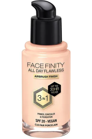 Max Factor Base de maquillaje Facefinity All Day Flawless 3 In 1 Foundation c10-fair Porcela para mujer