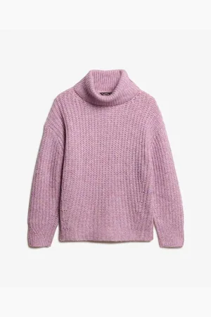 Superdry Jersey Pull côtelé brossé à col ample femme para mujer