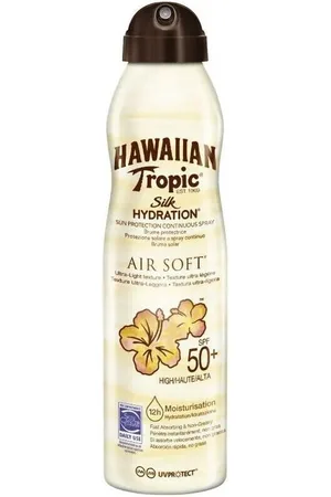 Hawaiian Tropic Protección solar Silk Hydration Air Soft Spf50 Spray para mujer