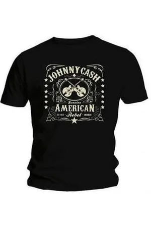Johnny Cash Camiseta manga larga American Rebel para mujer