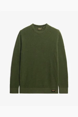 Superdry Jersey Pull ras du cou en maille texturée para hombre