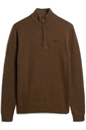 Superdry Jersey Pull col camionneur en maille Essential para hombre