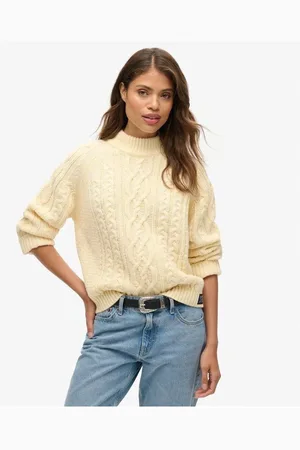 Superdry Jersey Pull col cheminée torsadé femme para mujer