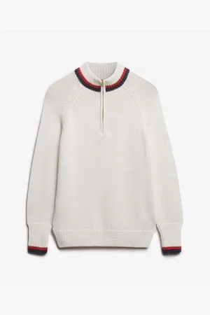Superdry Jersey Pull col zippé et liseré femme para mujer