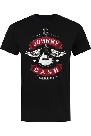 Johnny Cash Camiseta manga larga Man In Black para mujer