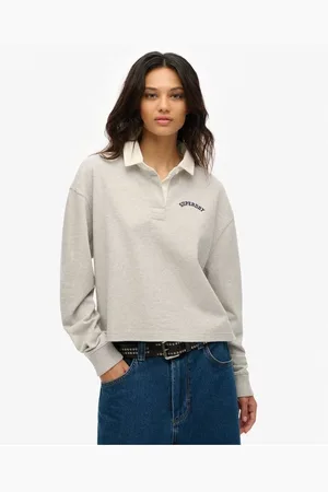 Superdry Polo Polo manches longues femme Athletic Essentials Graphic para mujer