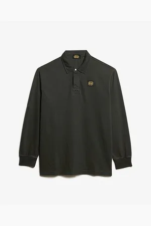 Superdry Polo Polo manches longues et surpiqûres contrastées para hombre