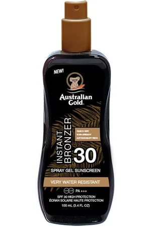 Australian Gold Protección solar Sunscreen Spf30 Spray Gel With Instant Bronzer para mujer