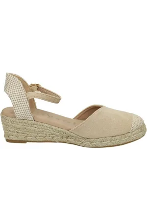 Mysoft Zapatillas de senderismo Esparteñas de cuña para mujer