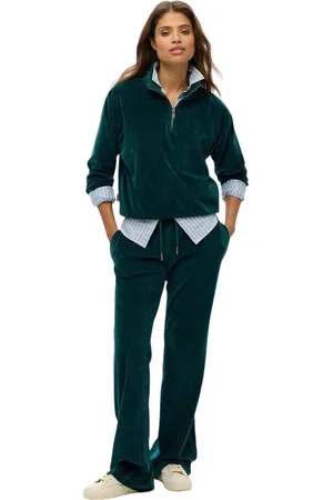 Superdry Jersey Sweatshirt en velours à col zippé femme para mujer