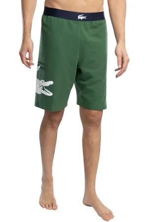 Lacoste Pijama Pantalones cortos de salón de corte recto de polar para hombre