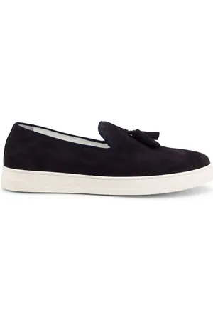 Duca Di Morrone Náuticos Diego - Suede Dark Blue para hombre
