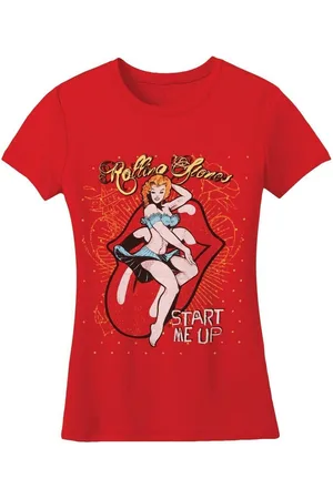 The Rolling Stones Camiseta manga larga Start Me Up para mujer
