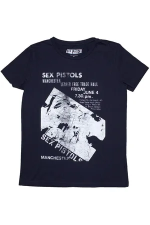 Sex Pistols Camiseta manga larga Manchester Flyer para mujer