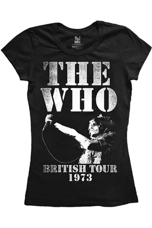 The Who Camiseta manga larga British Tour 1973 para mujer