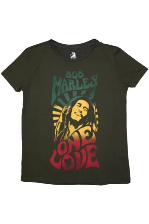 Bob Marley Camiseta manga larga One Love para mujer
