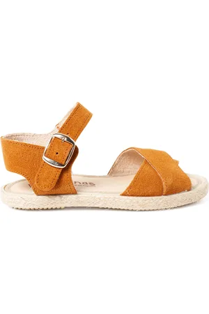 Pisamonas Sandalias Sandalia Serraje Tiras Cruzadas Y Suela Yute para niña
