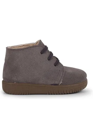 Pisamonas Botines Botas Serraje Niños Cordones Y Costuras De Colores para niño