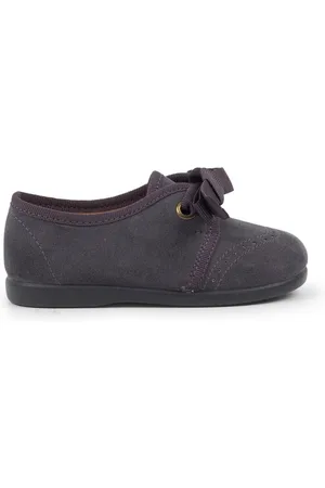 Pisamonas Pantuflas Zapatito Niños Tipo Blucher Con Lazo Y Picados para niño