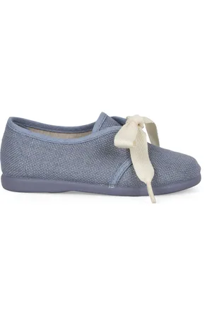 Pisamonas Pantuflas Blucher Lino Niños Lazo Crudo para niño