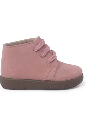 Pisamonas Botines Botas Serraje Niños Cordones Y Costuras De Colores para niño