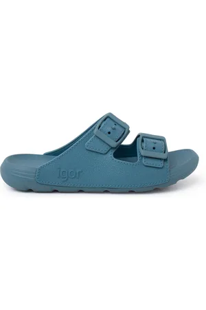 Pisamonas Zapatos Chanclas Suela Eva Doble Hebilla para niño
