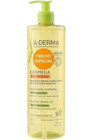 A-derma Productos baño Exomega Control Aceite Ducha Emoliente para mujer
