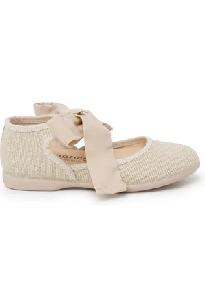 Pisamonas Bailarinas Mercedita Escotada Con Lazada Tobillo para niña