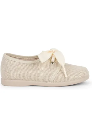 Pisamonas Pantuflas Blucher Lino Niños Lazo Crudo para niño