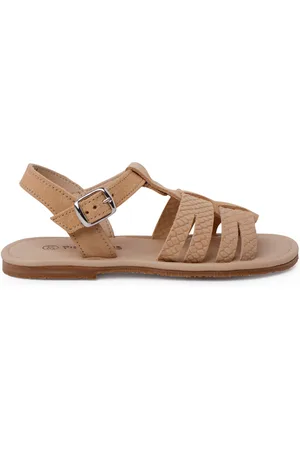 Pisamonas Sandalias Sandalias Gladiador Piel Grabada para niña