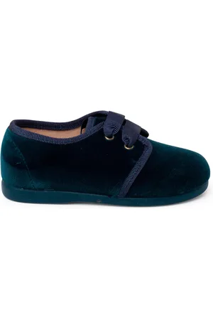 Pisamonas Pantuflas Zapato Terciopelo Cordon Faya para niño
