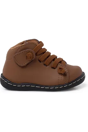 Pisamonas Botines Botitas Piel Lavable Niños Cordones Elásticos para niño