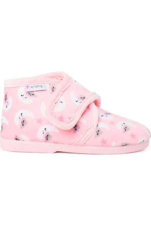Pisamonas Pantuflas Botitas Casa Cierre Adherente Estampadas para niño