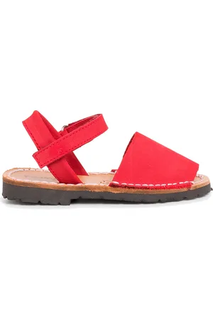 Pisamonas Sandalias Menorquinas Niños Avarcas Nobuck Cinta Adhesiva para niño