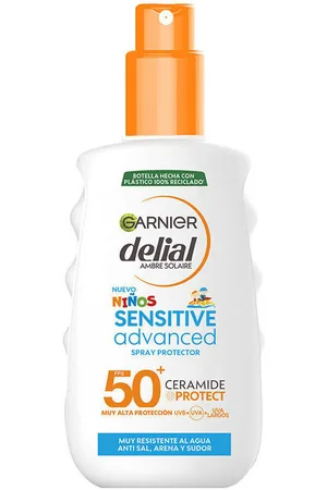 Garnier Protección solar Niños Sensitive Advanced Spray Protector Spf50+ para mujer