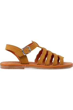Pisamonas Sandalias Sandalias Serraje Tipo Gladiador Hebilla para niña