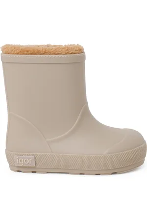 Pisamonas Botas de agua Botas De Agua Barefoot Forro Borreguito para niño