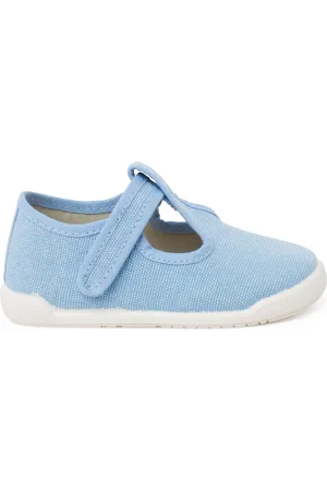 Pisamonas Pantuflas Pepitos Barefoot Lona Canvas Tira Adherente para niño