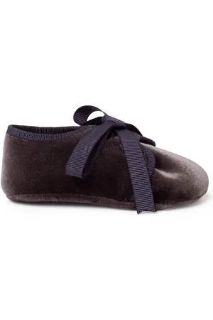 Pisamonas Pantuflas Badana Blucher Terciopelo Lazo Faya para niño