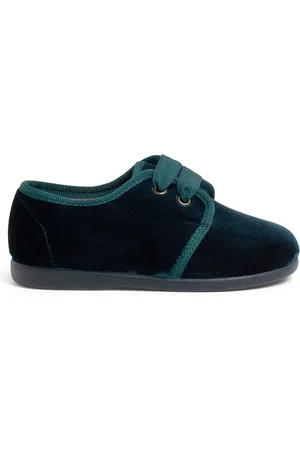 Pisamonas Pantuflas Zapato Terciopelo Cordon Faya para niño