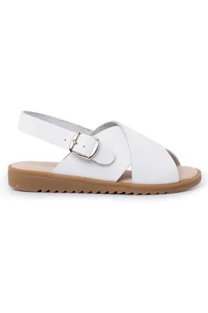 Pisamonas Sandalias Sandalia Piel Cruzada Tiras Anchas para niño