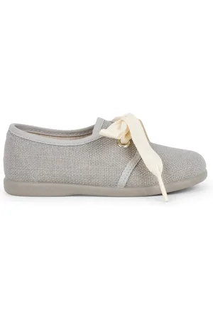 Pisamonas Pantuflas Blucher Lino Niños Lazo Crudo para niño