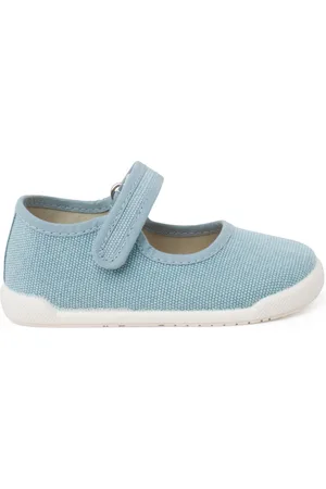 Pisamonas Bailarinas Merceditas Barefoot Lona Canvas Tira Adherente para niña